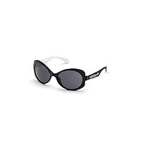 adidas or0020 lunettes de soleil, shiny black/smoke, 56 femme