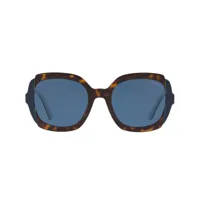 prada eyewear lunettes de soleil à monture oversize - marron
