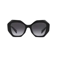 prada eyewear lunettes de soleil à monture oversize - noir
