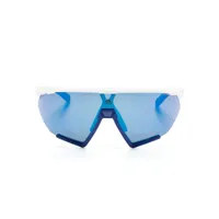 adidas lunettes de soleil à monture géométrique - bleu